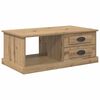 vidaXL Tavolino da salotto Rovere artigianale 90 x 50 x 35 cm
