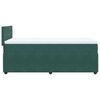 vidaXL Giroletto a Molle con Materasso Verde Scuro 90x190 cm Velluto