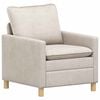 vidaXL Divano Crema 76 x 81 x 87,5 cm Poliestere