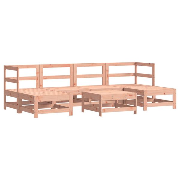 vidaXL Set Salotto da Giardino 7 pz in Legno Massello di Douglas