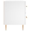 vidaXL Comodino Bianco 40x35x47,5 cm in Legno Multistrato