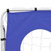 vidaXL Porta da Calcio e Telone con Buchi per Allenamento 240x92x150cm