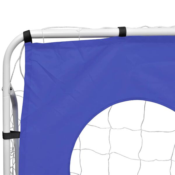 vidaXL Porta da Calcio e Telone con Buchi per Allenamento 240x92x150cm