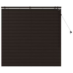 vidaXL Tenda Veneziana Marrone Scuro 130 x 130 cm 35 mm