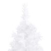 vidaXL Albero di Natale Artificiale ad Angolo Bianco 240 cm PVC