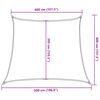 vidaXL Vela Parasole 160 g/m&sup2; Trapezio Arancione 4/5x4 m in HDPE