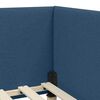 vidaXL Cornice del letto ad angolo Blu 90 cm x 200 cm Velluto