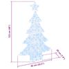 vidaXL Albero di Natale con 100 LED Bianco freddo 120 cm Acrilico
