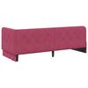 vidaXL Cornice del letto ad angolo Rosso Vino 80 x 200 cm Velluto