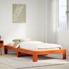 vidaXL Letto senza Materasso Marrone Cera 90x190 cm in Legno di Pino