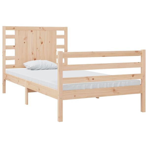 vidaXL Letto senza Materasso 90x190 cm in Legno Massello di Pino