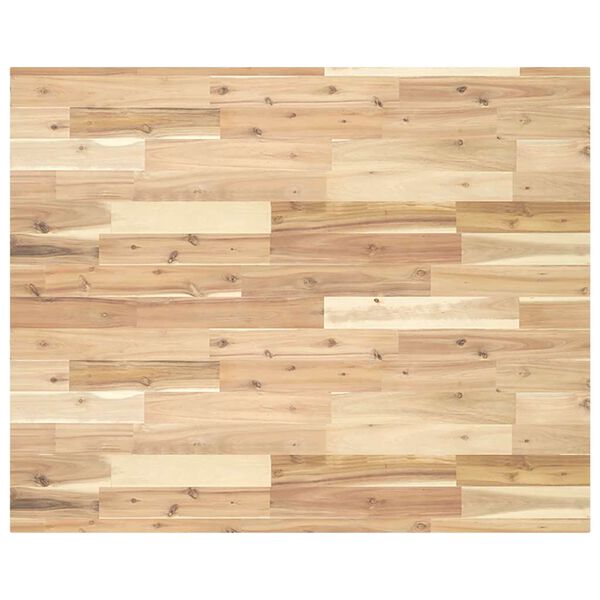 vidaXL Piano Tavolo Rettangolare 100x80x4cm Legno Massello di Acacia