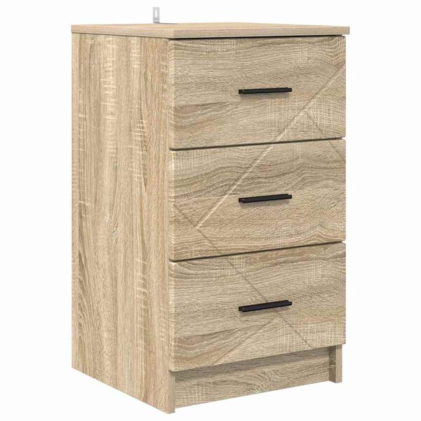 vidaXL Armadio da Notte con cassetto rovere sonoma 38 x 38 x 66 cm