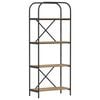 vidaXL Libreria 4 livelli 60 x 30 x 146 cm Legno ingegnerizzato