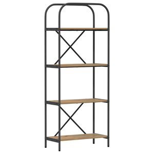 vidaXL Libreria 4 livelli 60 x 30 x 146 cm Legno ingegnerizzato