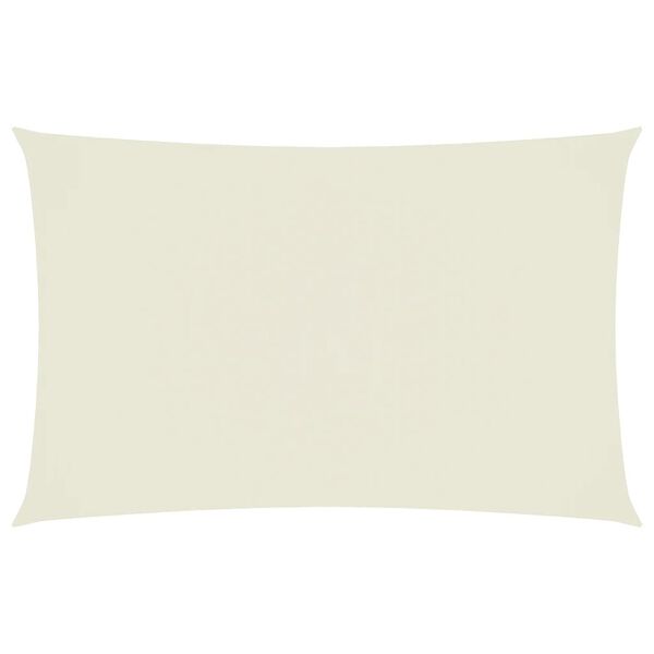 vidaXL Parasole a Vela Oxford Rettangolare 4x7 m Crema