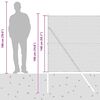 vidaXL Palo della recinzione Argento 50 x 1,4 m (maglia 13 mm) Acciaio