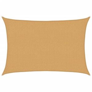 vidaXL Vela Parasole 160 g/m&sup2; Rettangolare Sabbia 2x2,5 m in HDPE