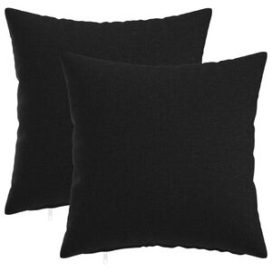 vidaXL Federa 2 pcs HEERLEN Nero 30 x 30 cm