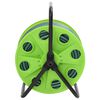vidaXL Avvolgitubo Autonomo Verde con Set Raccordi Tubo 0,75" 20 m PVC