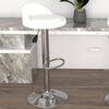 vidaXL Sgabello da Bar Bianco in Similpelle