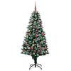 vidaXL Albero di Natale artificiale con 300 LED Verde 180 cm