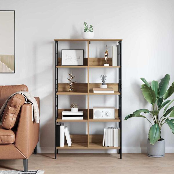 vidaXL Libreria Rovere artigianale 82 x 32 x 144,5 cm