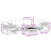 vidaXL Set Divano da Giardino 7 pz con Cuscini Legno Massello Acacia
