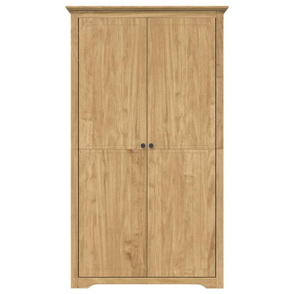 vidaXL Guardaroba con porta BODO Marrone miele 53,5 x 99 x 173 cm