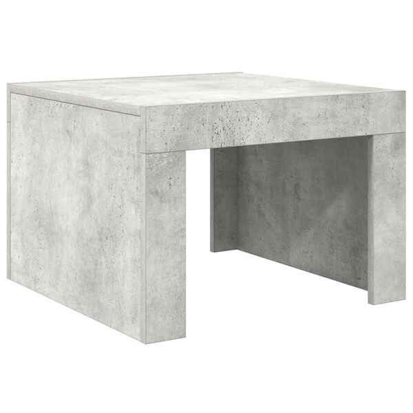 vidaXL Tavolino da Salotto Grigio Cemento 50x50x35 cm in Truciolato