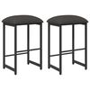 vidaXL Sgabello da bar 2 pz Grigio Scuro 40 x 32 x 74 cm