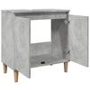 vidaXL Mobile Lavabo Grigio Cemento 58x33x60 cm in Legno Multistrato