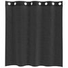 vidaXL Tende in Voile con Occhielli 2 pz Nero 140x140 cm