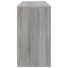vidaXL Credenza con Luci LED Grigio Sonoma 123x37x67 cm