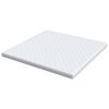 vidaXL Materasso con Strato di Cocco Bianco 200 x 200 cm Schiuma PU
