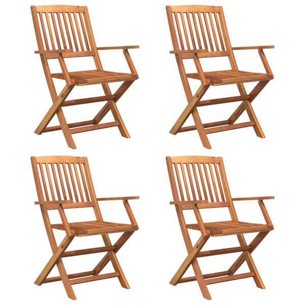 vidaXL Set da Pranzo per Giardino 5 pz in Legno Massello di Acacia