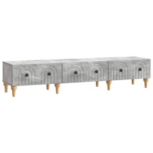 vidaXL Mobile TV con cassetto Grigio Cemento 147 x 34,5 x 30 cm