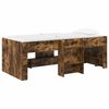 vidaXL Letto Alto per Bambini Rovere Fumo 90 x 190 cm