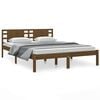 vidaXL Giroletto senza Materasso Marrone Ambrato 120x200 cm in Pino