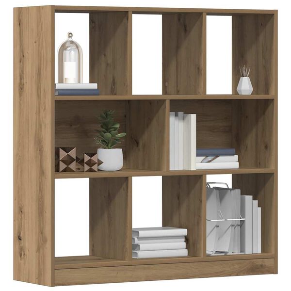 vidaXL Libreria Rovere Artigianale 97,5x29,5x100 cm Legno Multistrato