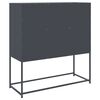 vidaXL Credenza Antracite 100,5x39x107 cm in Acciaio
