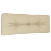 vidaXL Cuscino per Pallet Beige 120x40x12 cm in Tessuto