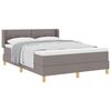 vidaXL Letto a molle con testiera Talpa 190 x 140 cm Tessuto