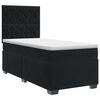 vidaXL Letto box spring con materasso Nero 100 x 200 cm Velluto