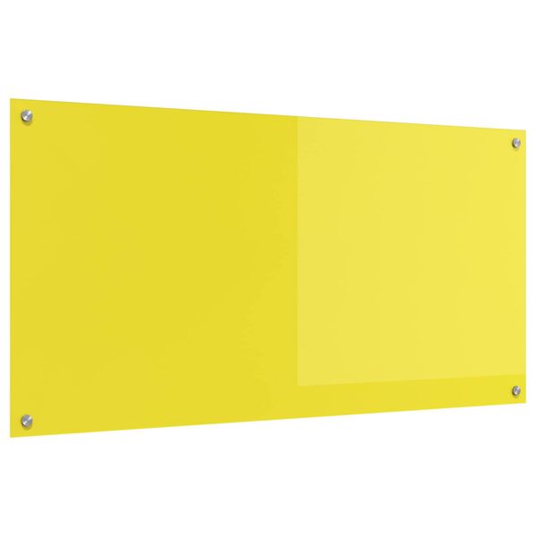 vidaXL Rivestimento da Cucina Giallo 120 x 60 cm vetro temperato