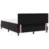 vidaXL Letto a Sorgente LED con materasso Nero 140 x 190 cm Velluto