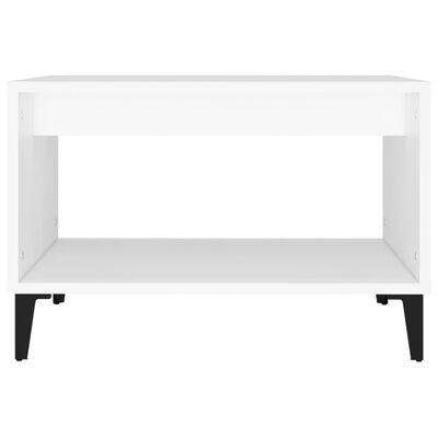 vidaXL Tavolino da Salotto Bianco 60x50x40 cm in Legno Multistrato