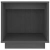 vidaXL Comodini 2 pz Grigi 40x30x40 cm in Legno Massello di Pino