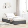 vidaXL Letto con Contenitore Grigio scuro 90 x 190 cm Tessuto