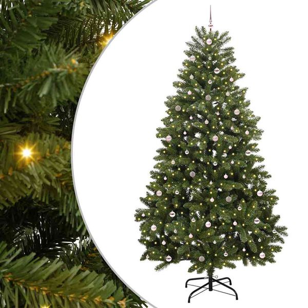 vidaXL Albero di Natale artificiale Verde 300 cm PVC e Metallo